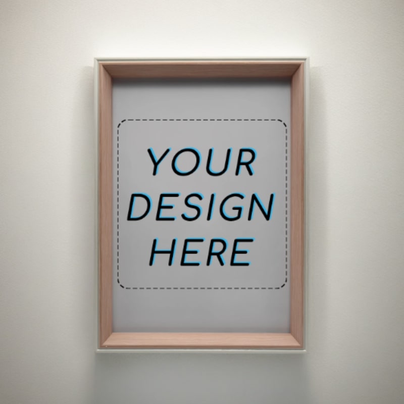 A4 vertical white&pink frame I Art & Personalized - Image 2